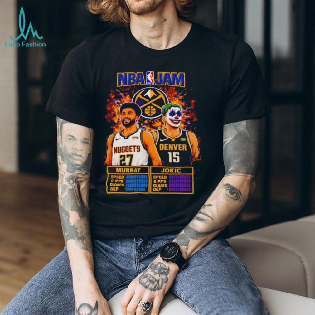 NBA Jam Denver Nuggets Murray and Jokic Joker T Shirt