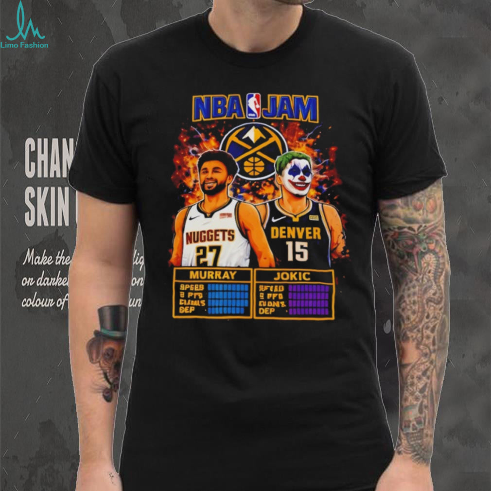NBA Jam Denver Nuggets Murray and Jokic Joker T Shirt