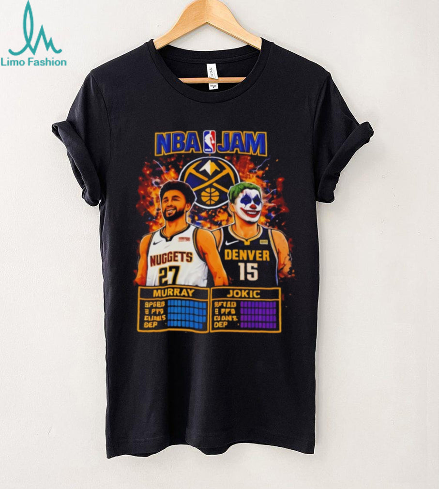NBA Jam Denver Nuggets Murray and Jokic Joker T Shirt