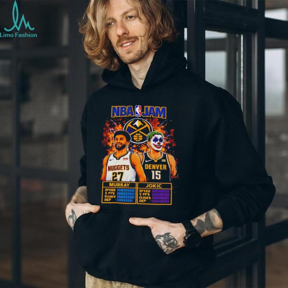 NBA Jam Denver Nuggets Murray and Jokic Joker T Shirt