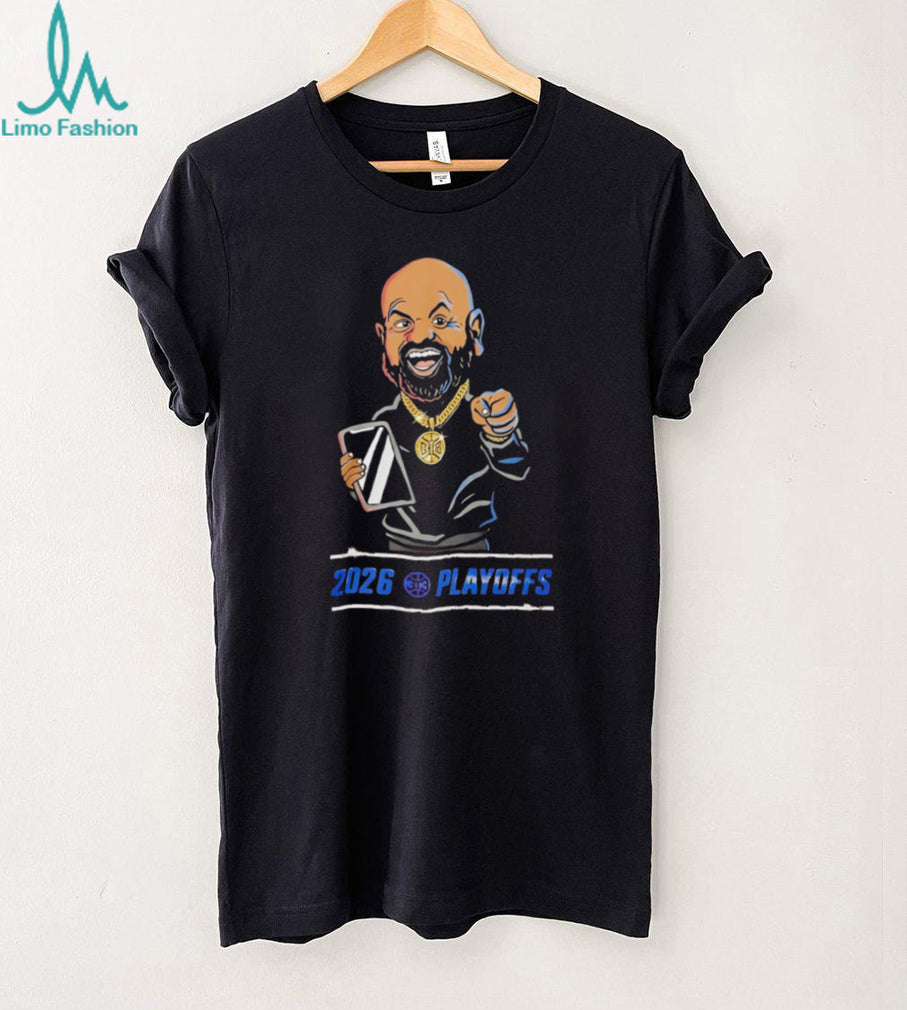 NBA Playoffs 2026 Cartoon CoachFan Celebration T Shirt