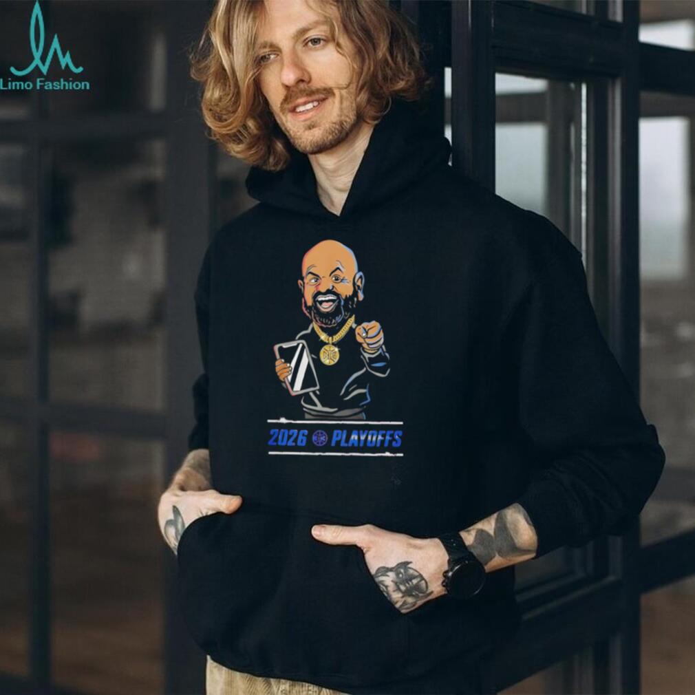 NBA Playoffs 2026 Cartoon CoachFan Celebration T Shirt