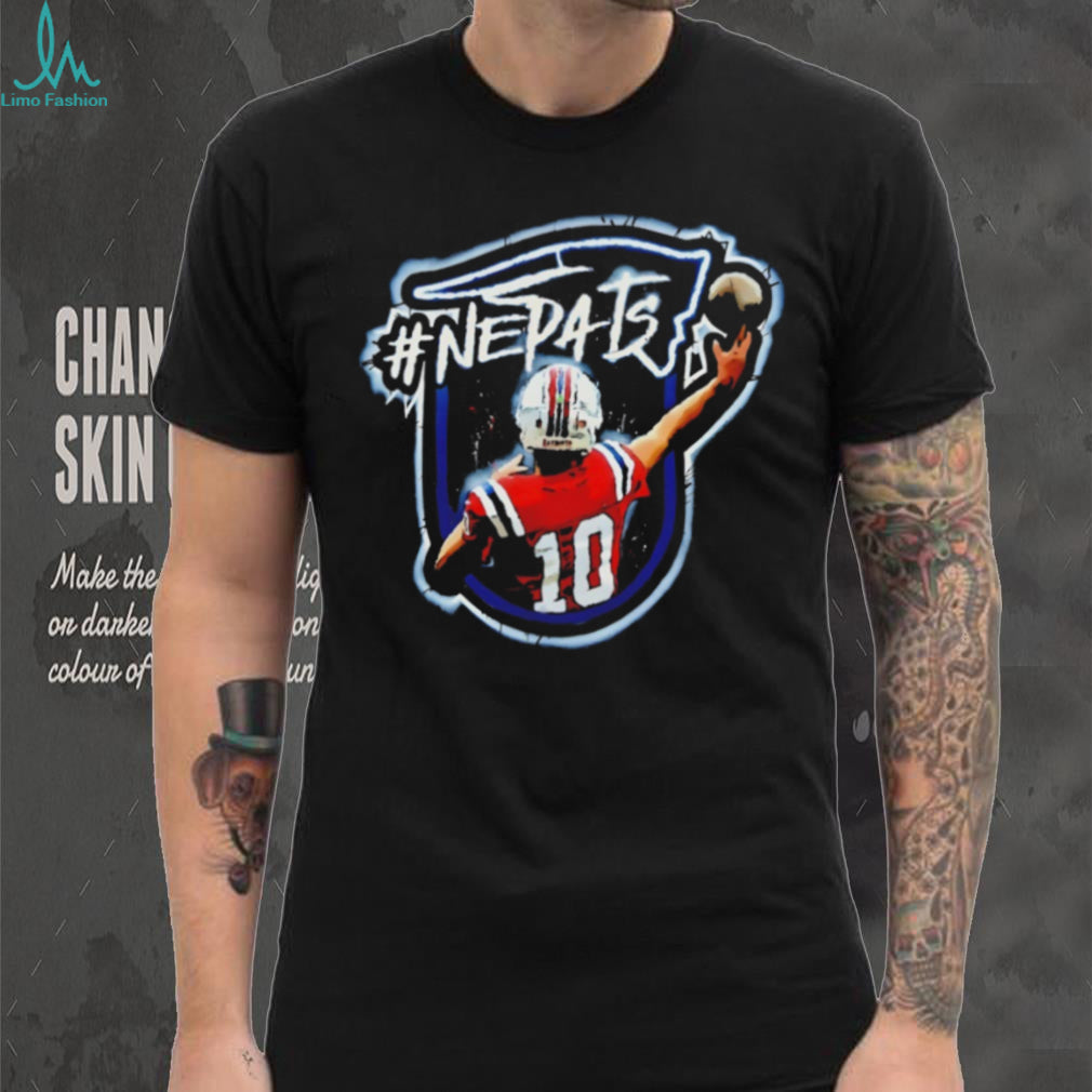 #NEPATS Football Player Number 10 Graffiti Style Sports T Shirt