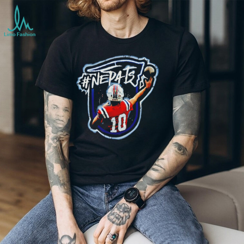 #NEPATS Football Player Number 10 Graffiti Style Sports T Shirt