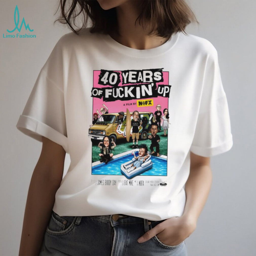 NOFX 40 Years of Fuckin’ Up Punk Rock Documentary Graphic T Shirt