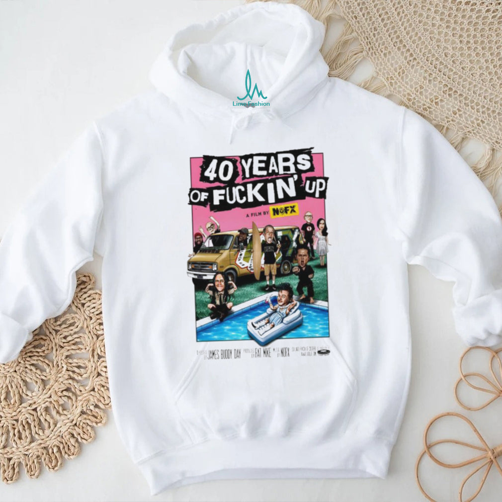 NOFX 40 Years of Fuckin’ Up Punk Rock Documentary Graphic T Shirt