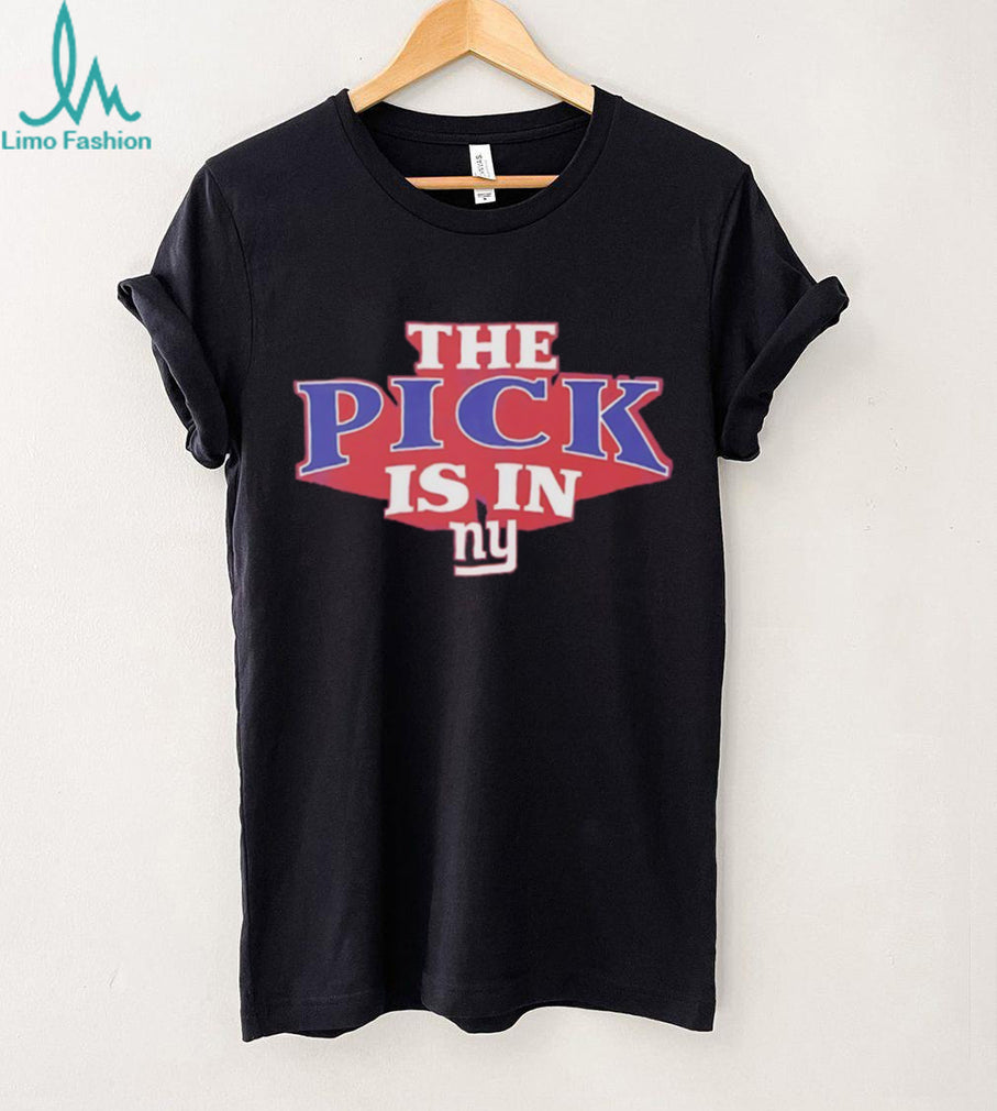 NY Giants The Pick Is In Draft Day Black T Shirt