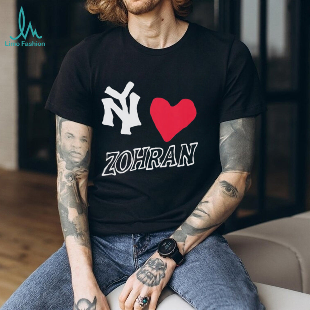 NY Heart Zohran New York Politics Support Fan T Shirt