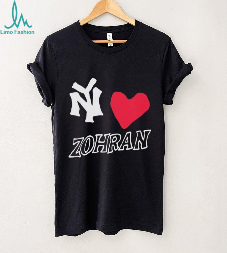 NY Heart Zohran New York Politics Support Fan T Shirt