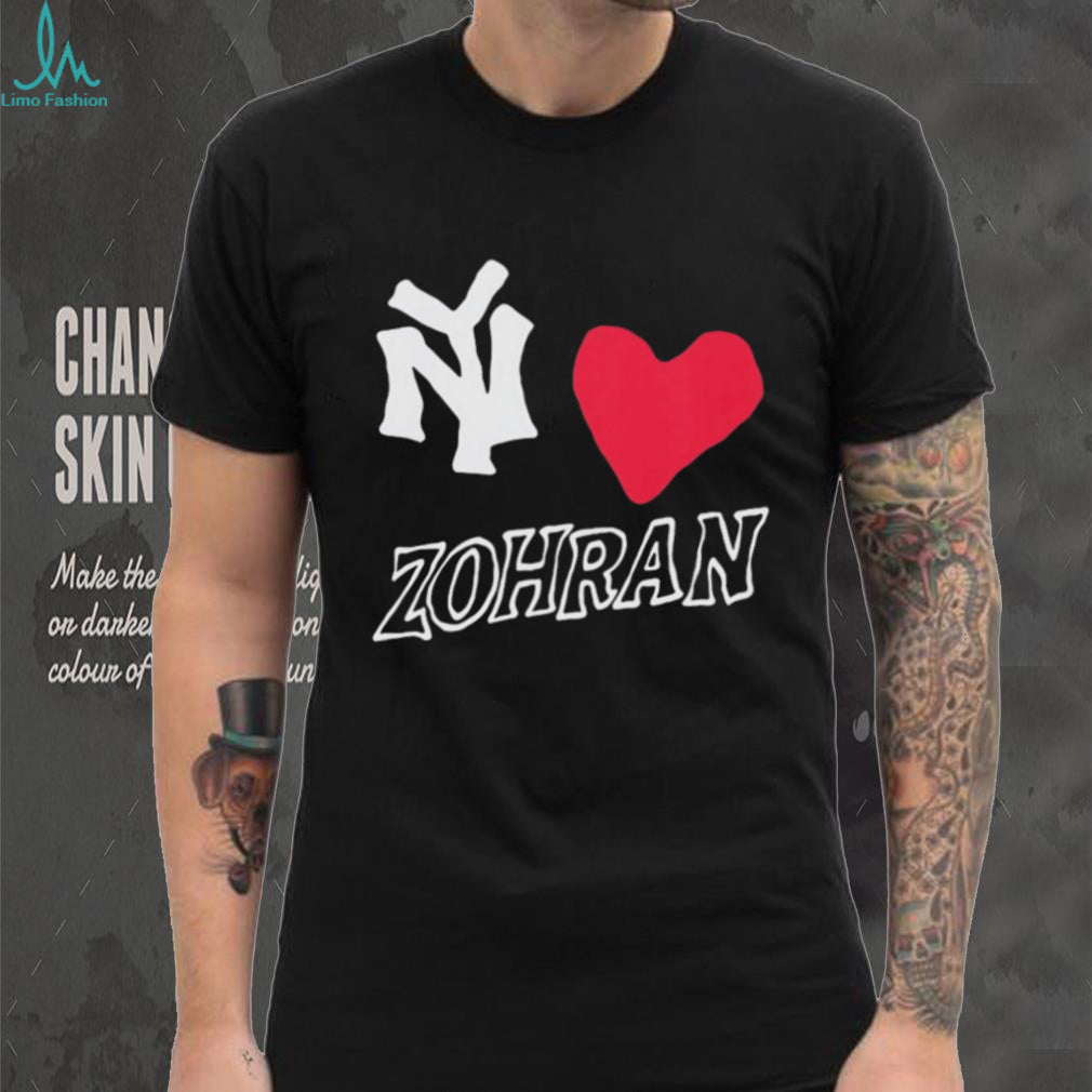 NY Heart Zohran New York Politics Support Fan T Shirt