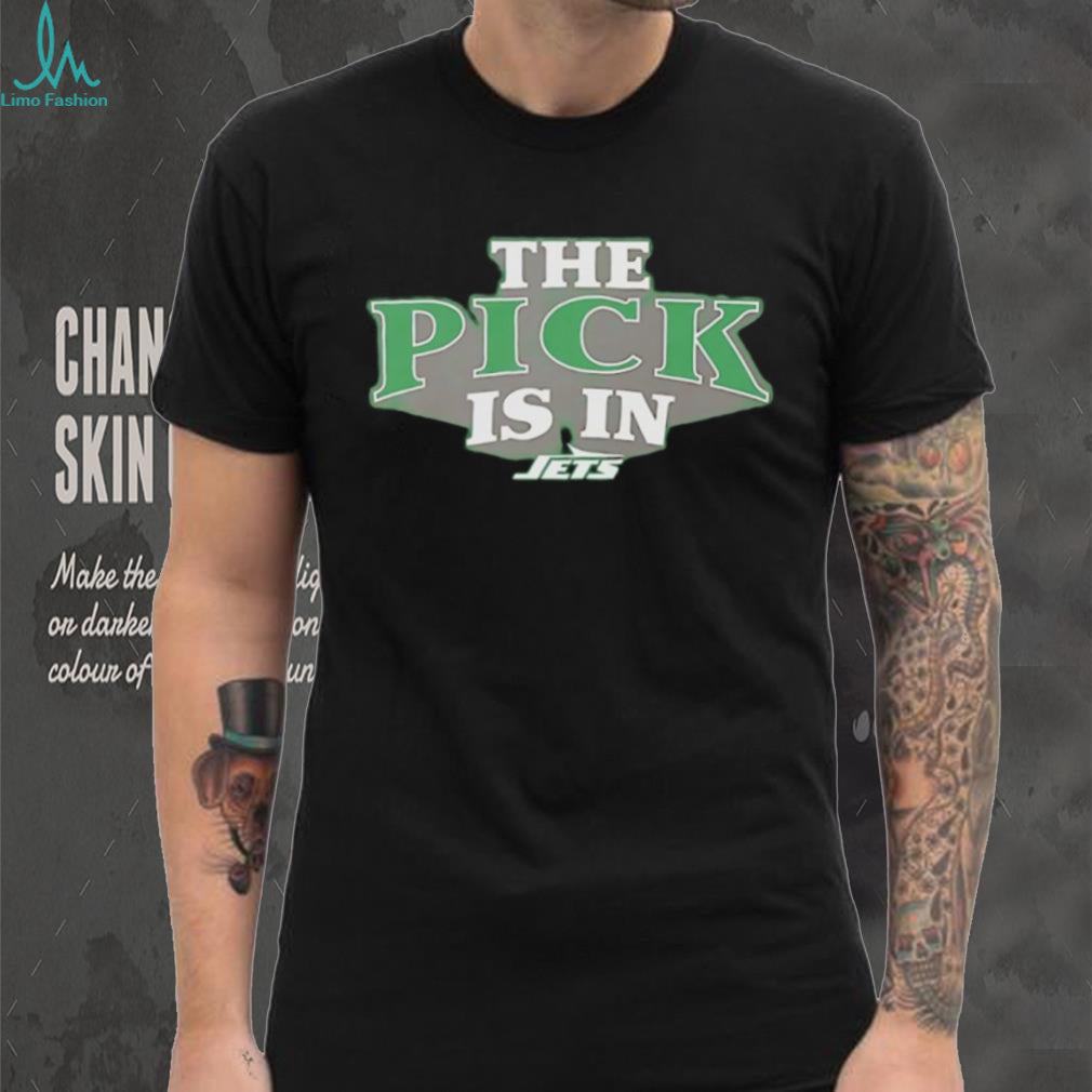 NY Jets The Pick Is In Draft Day Black T Shirt