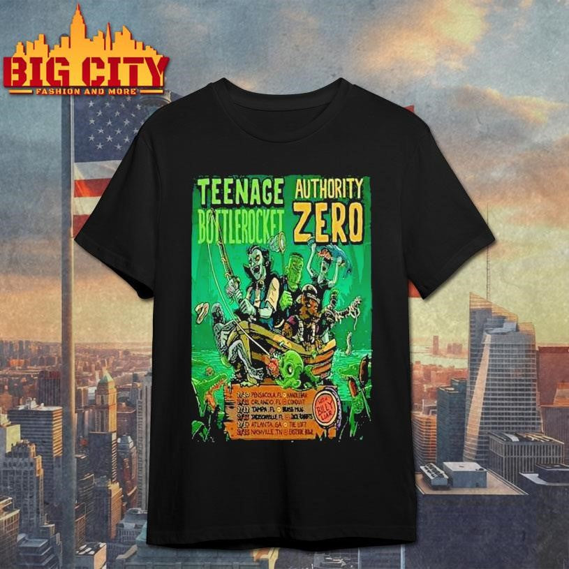 Nage Bottlerocket Authority Zero 2026 Us Tour Shirt