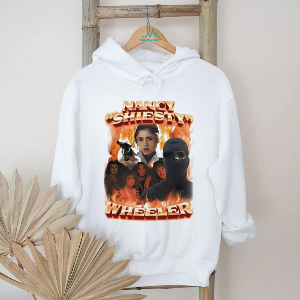 Nancy shiesty wheeler flame graphic shirt