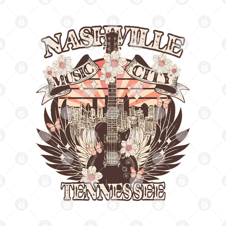 Nashville Music City Tennessee T Shirt