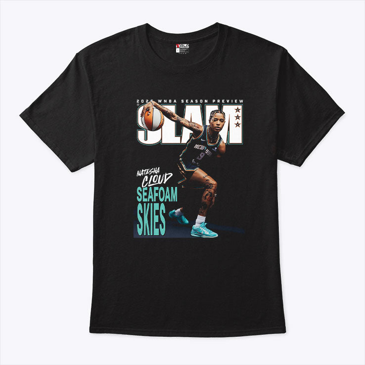 Natasha Cloud New York Liberty Seafoam Skies Magazine SLAM 256 Cover 2025 WNBA Season Shirt