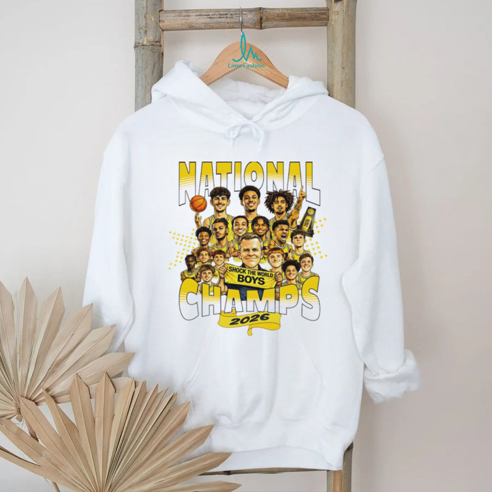 National Champs 2026 Shock The World Boys Basketball Championship T Shirt
