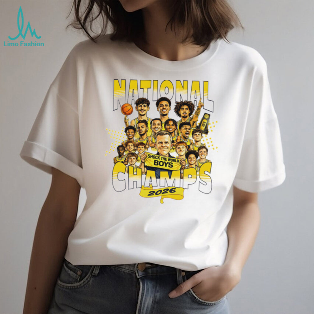 National Champs 2026 Shock The World Boys Basketball Championship T Shirt