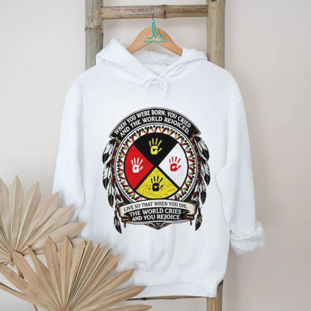 Native American Medicine Wheel Wisdom Quote Graphic T shirt