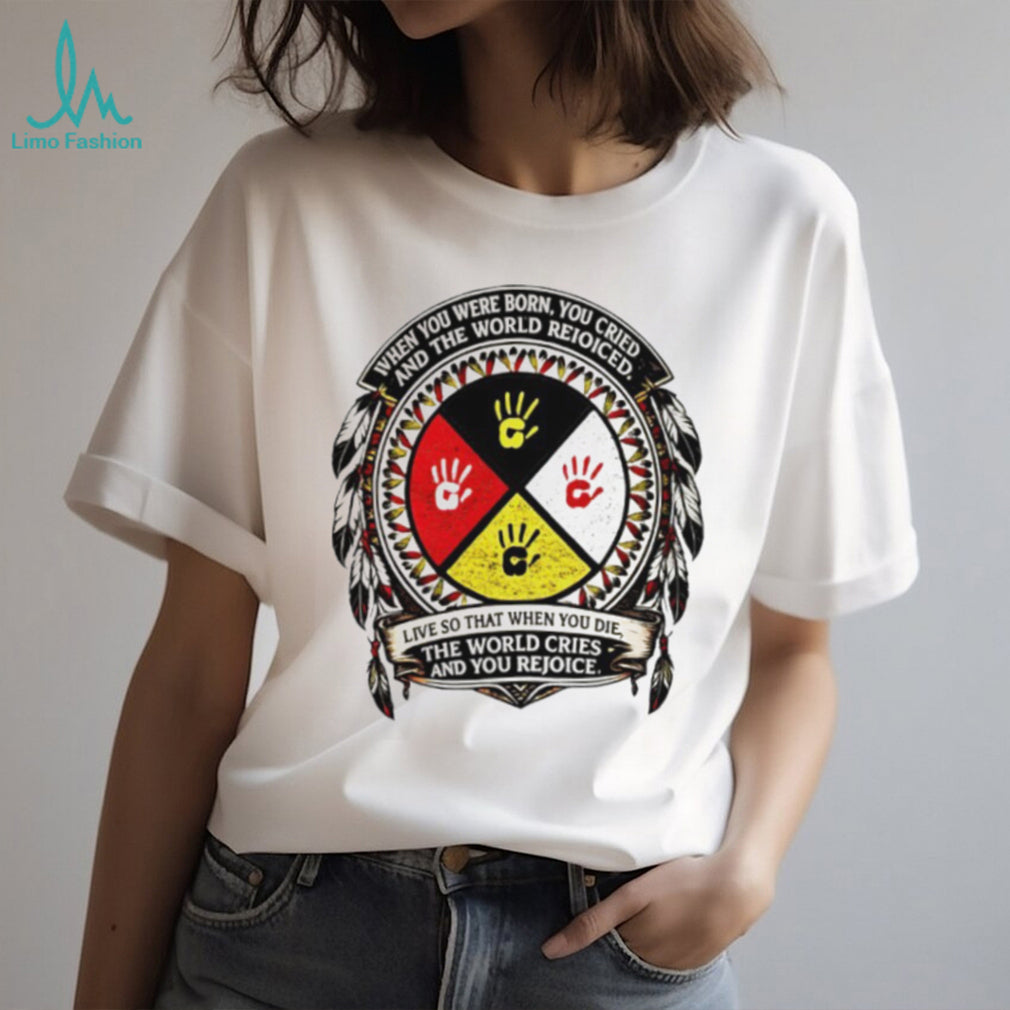 Native American Medicine Wheel Wisdom Quote Graphic T shirt