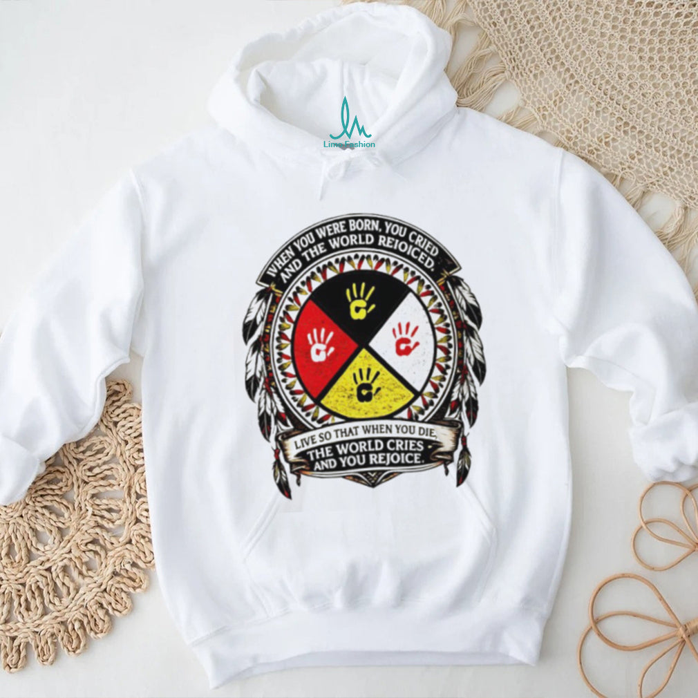 Native American Medicine Wheel Wisdom Quote Graphic T shirt