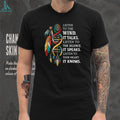 Native American Wisdom Feathers DNA T Shirt Listen to the Wind