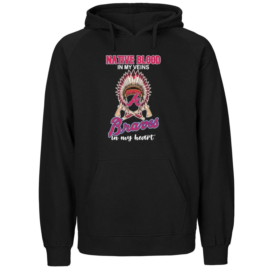 Native Blood In My Veins Atlanta Braves In My Heart Shirt