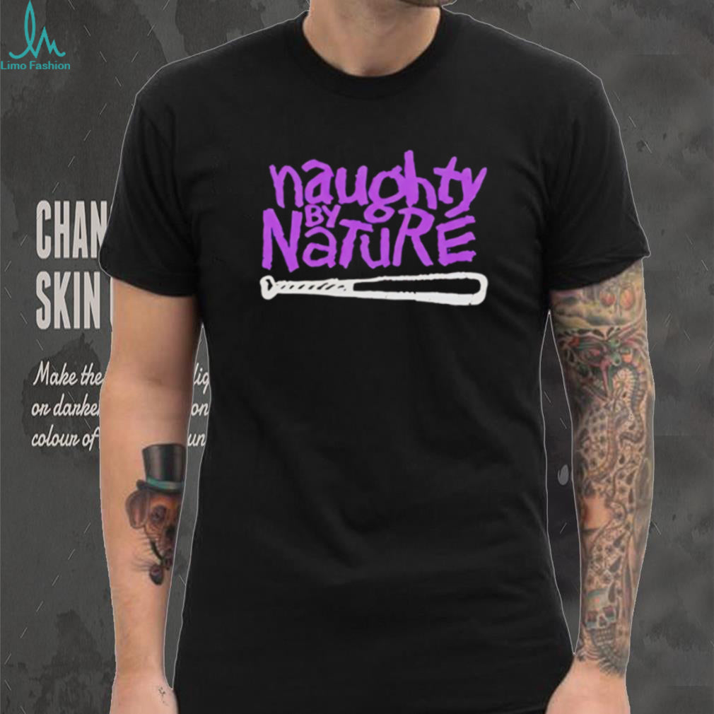 Naughty By Nature Baseball Bat Purple Graffiti Hip Hop T Shirt