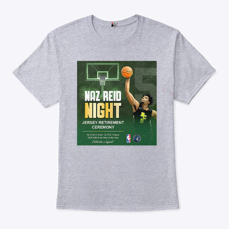 Naz Reid Night Jersey Retirement Ceremony T Shirt