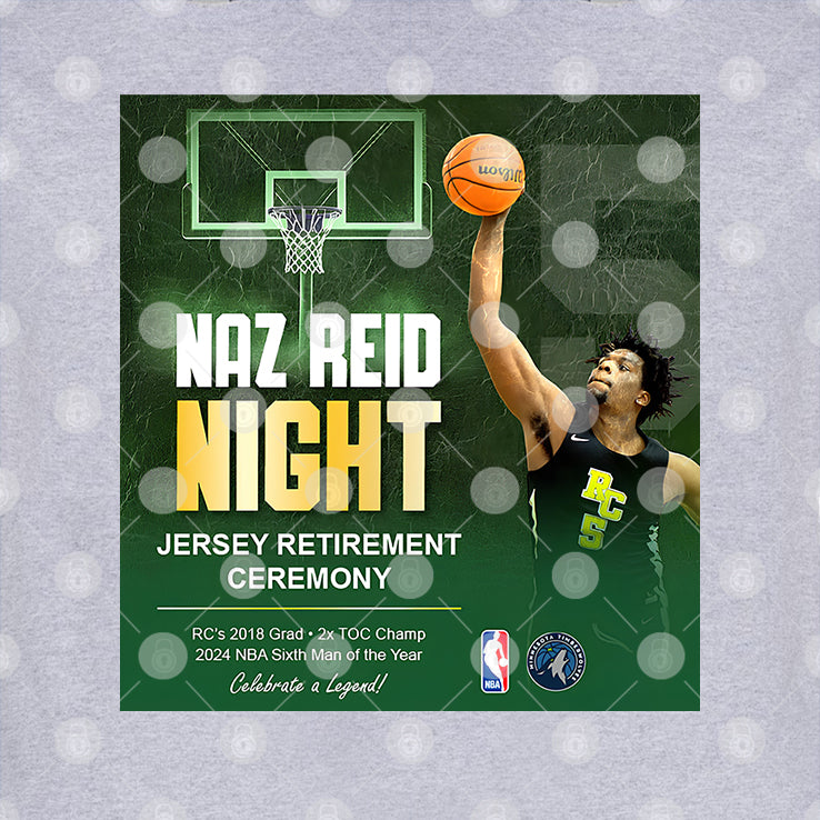 Naz Reid Night Jersey Retirement Ceremony T Shirt