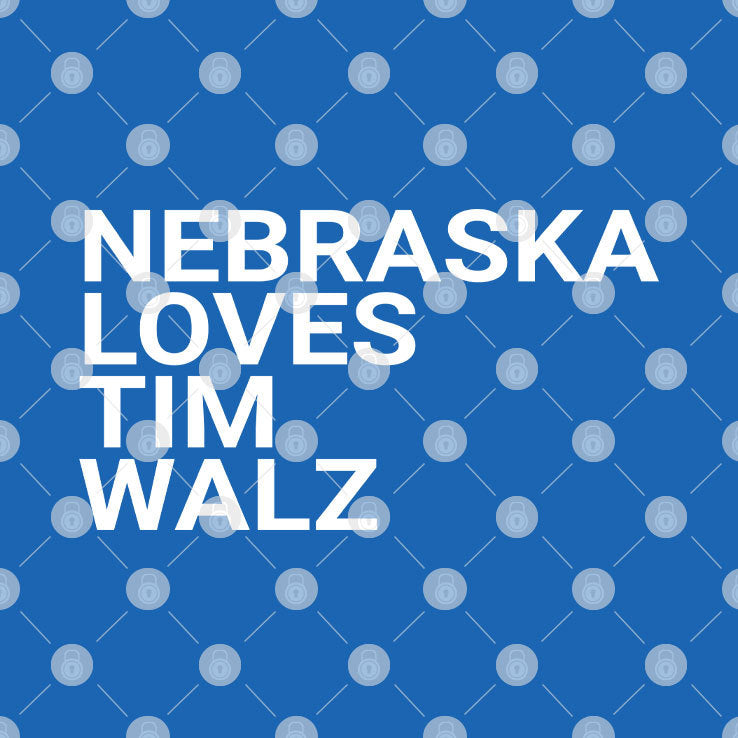 Nebraska Loves Tim Walz T Shirt