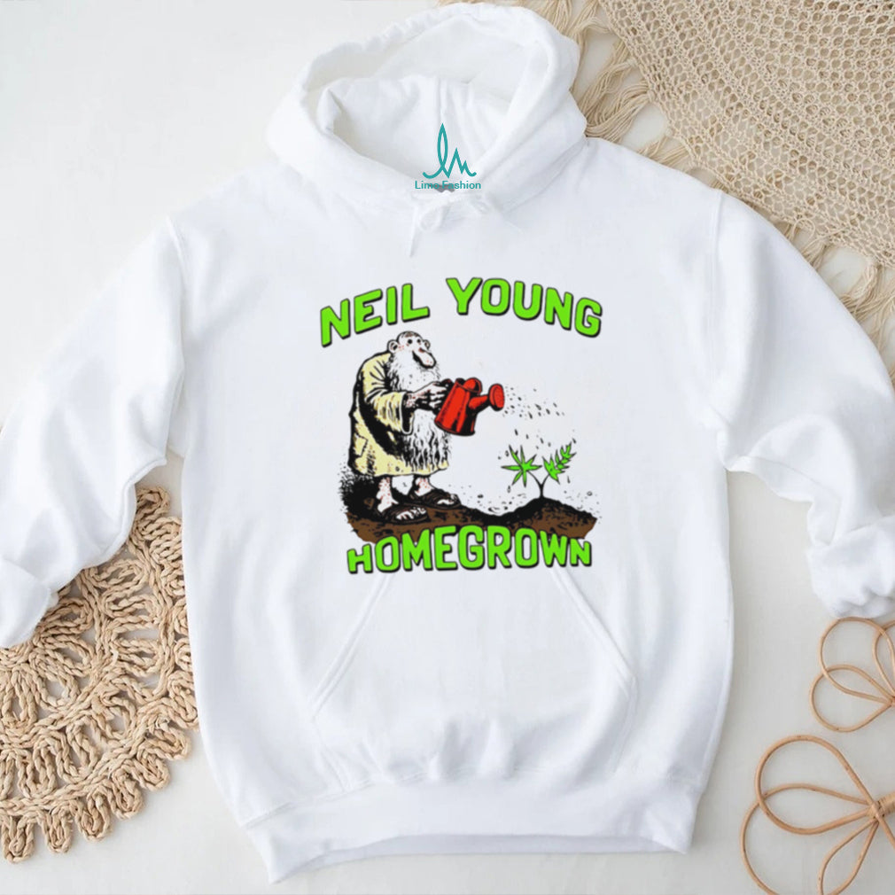 Neil Young Homegrown Hippie Gardening Vintage Style T Shirt