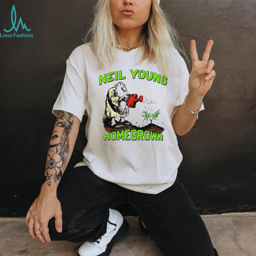 Neil Young Homegrown Hippie Gardening Vintage Style T Shirt