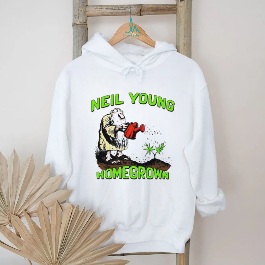 Neil Young Homegrown Hippie Gardening Vintage Style T Shirt
