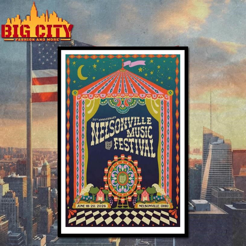 Nelsonville Music Festival Nelsonville OH June 18-20 2026 Poster Shirt