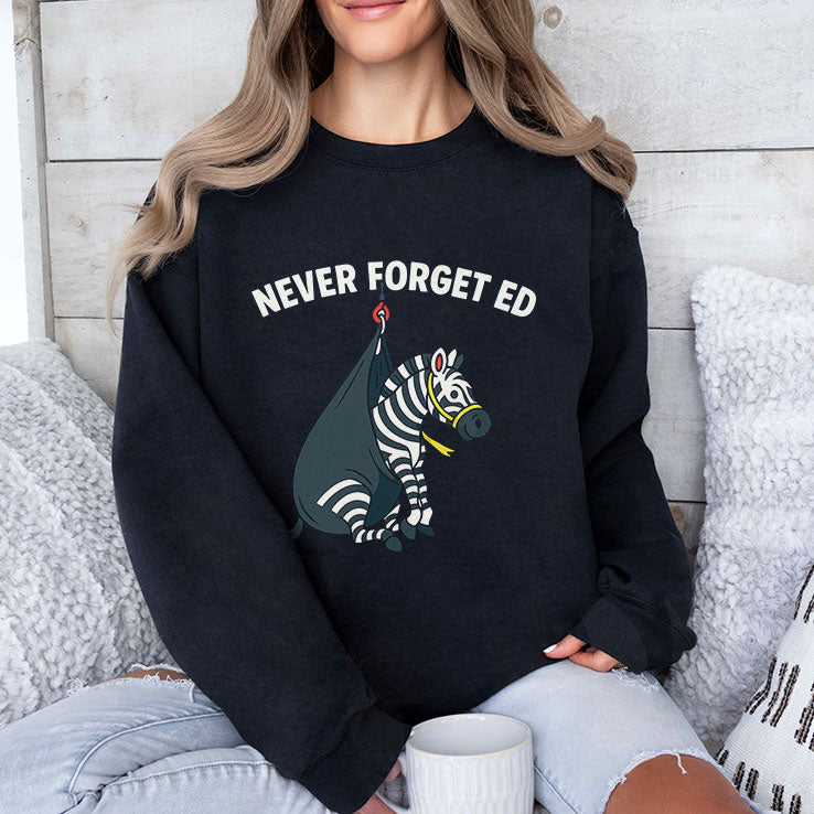 Never Forget Ed The Zebra Captured T Shirt