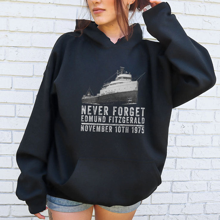 Never Forget Edmund Fitzgerald November 10th 1975 Shirt