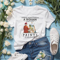 Never Underestimate A Woman Who Still Paints in her Eighties Tee
