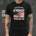 Never Underestimate A Woman With A DD 214 Veteran T Shirt