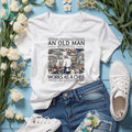 Never Underestimate An Old Man Who Still Works As A Chef In His Seventies T Shirt
