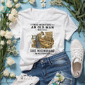Never Underestimate An Old Man Woodworking In His Eighties T Shirt
