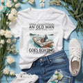 Never Underestimate Old Man Boating Sea Breeze Captain Shirt