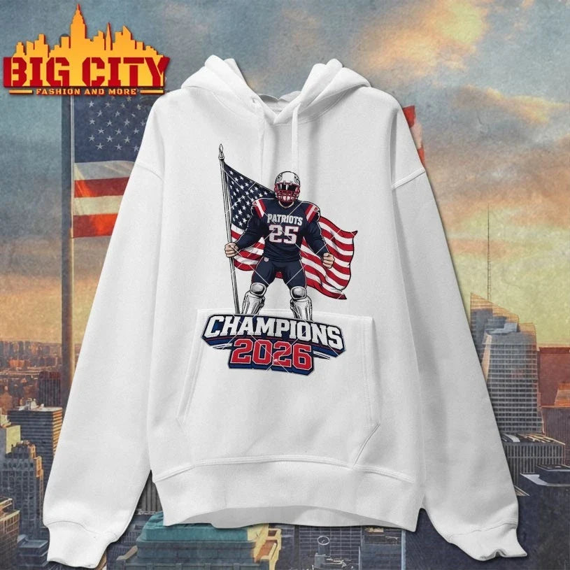 New England 2026 Champions 60th American Football t-shirt