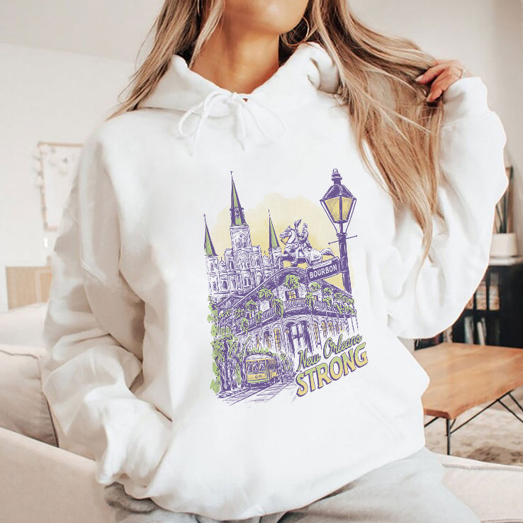 New Orleans Strong Charity Bourbon T Shirt