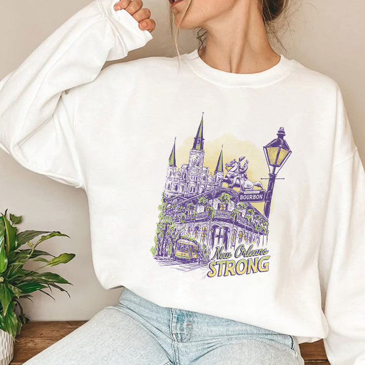 New Orleans Strong Charity Bourbon T Shirt
