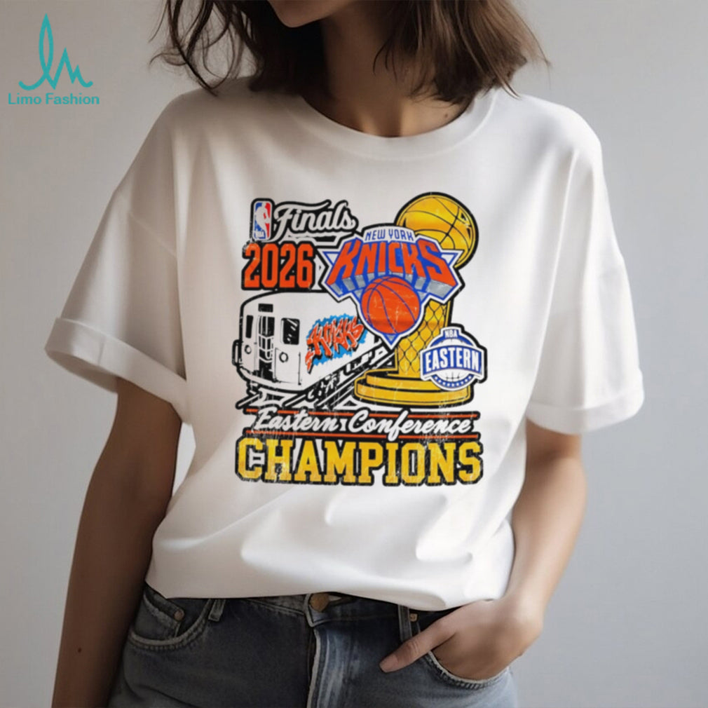 New York 2026 Eastern Conference Champions train graphic shirt