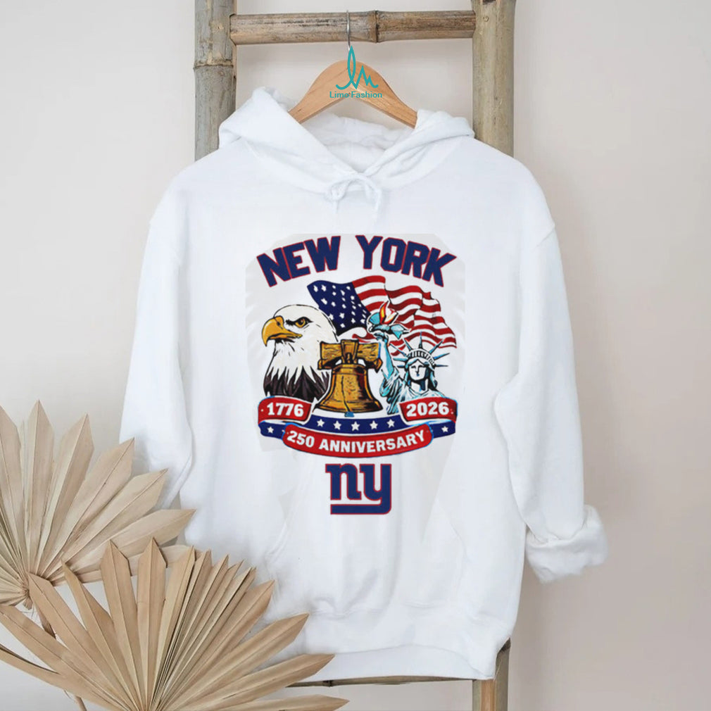 New York Giants Custom Name America’s 250th Anniversary Patriotic V Neck T Shirt