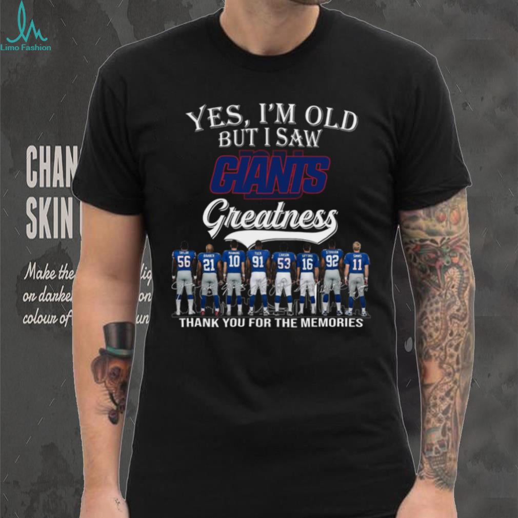 New York Giants Football Greatness Retro Vintage Men Women Fans Shirt