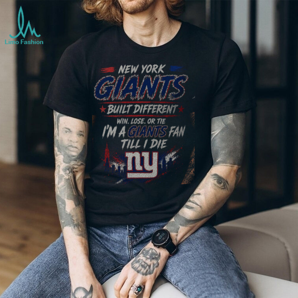 New York Giants Football Team Logo Built Different Shirt