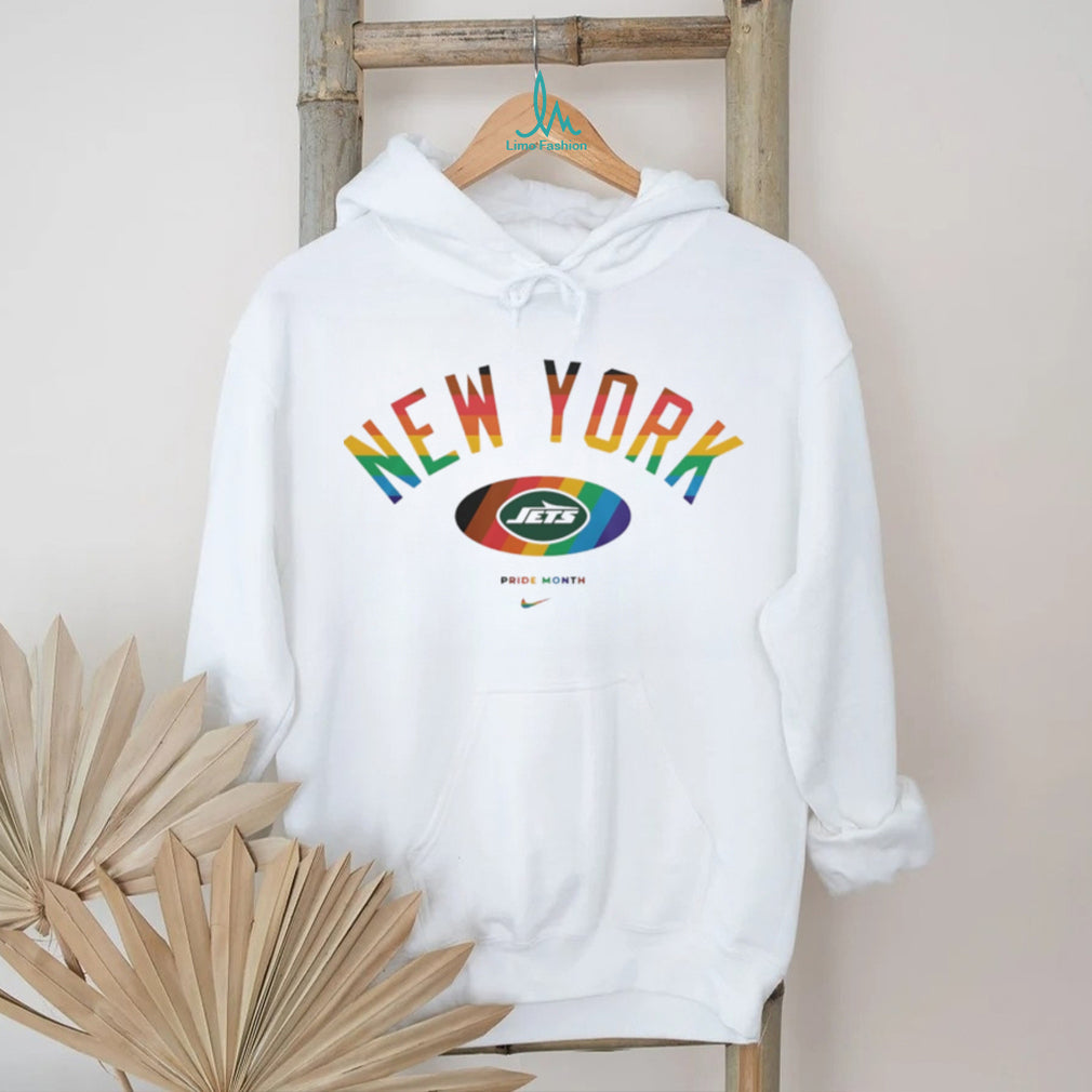 New York Jets Pride Month Rainbow logo shirt