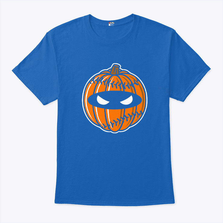 New York Met Pitching Ninja Pumpkin T Shirt